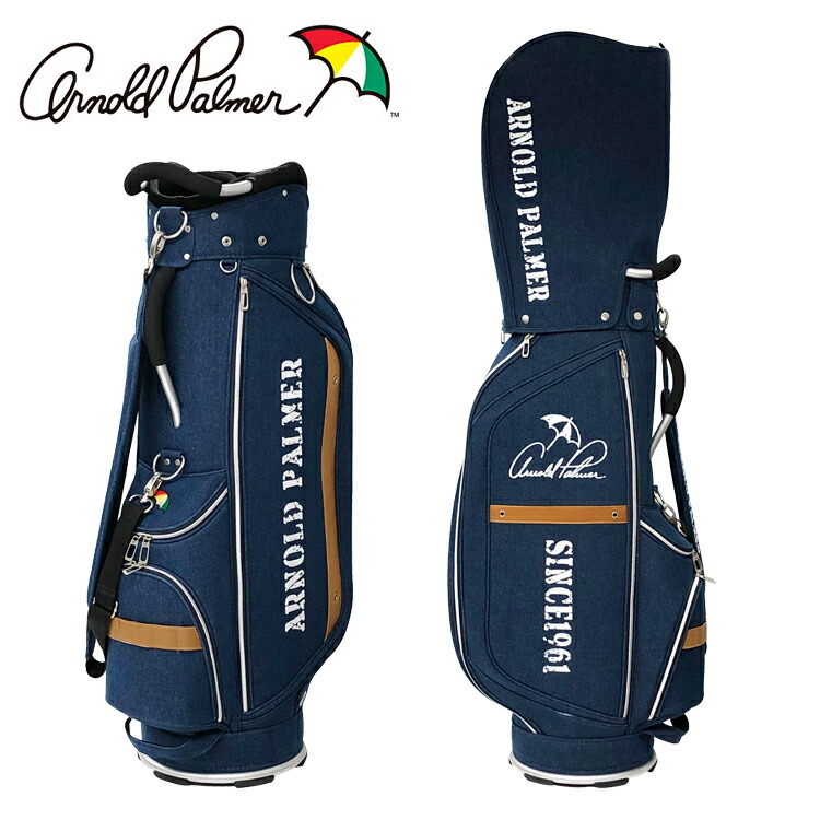 楽天市場】アーノルドパーマー キャディバッグ APCB-14F 9.0型 デニム