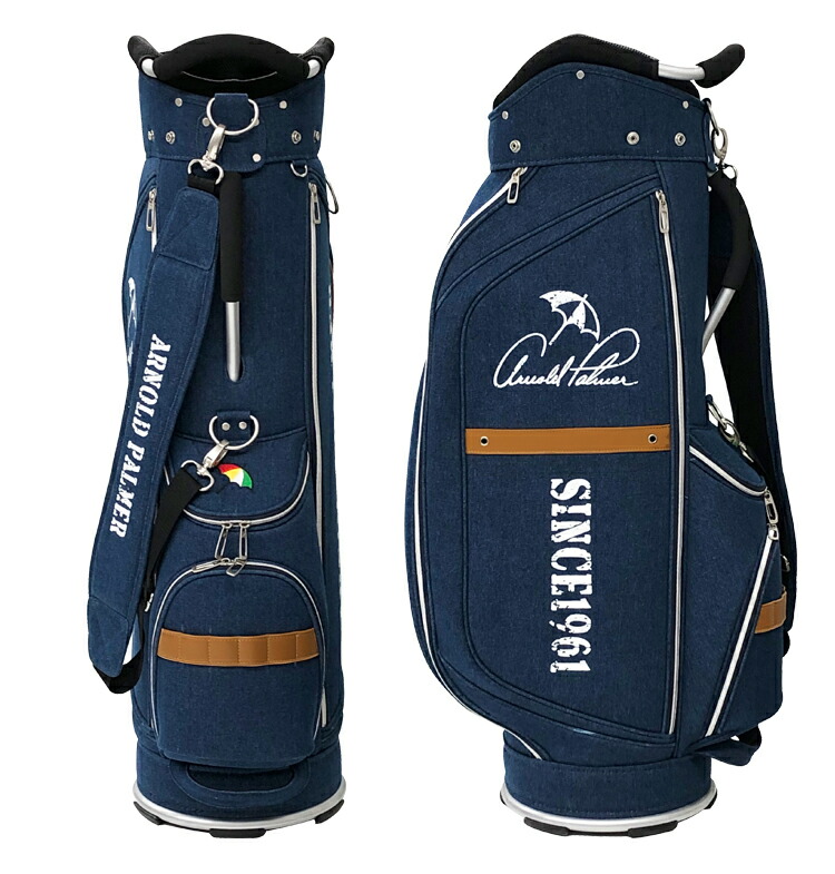 楽天市場】アーノルドパーマー キャディバッグ APCB-14F 9.0型 デニム