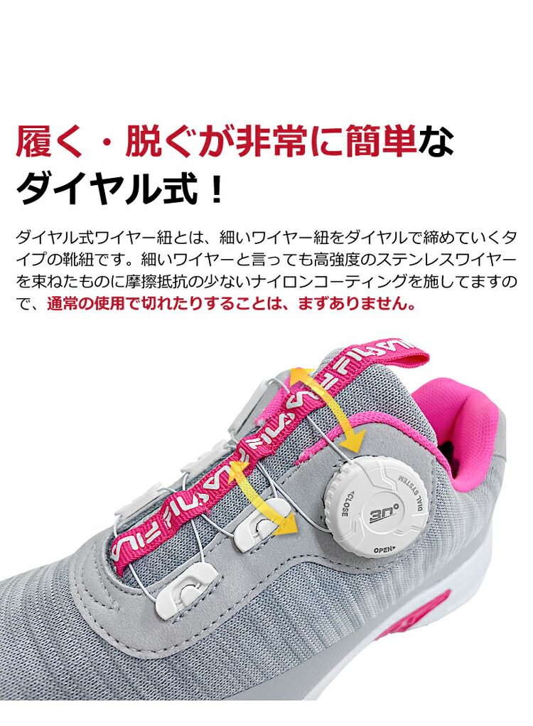 楽天市場】FILA フィラ ゴルフ レディース スパイクレスシューズ