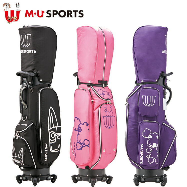 楽天市場】MU SPORTS MU スポーツ キャディバッグ ゴルフバッグ 9.5型