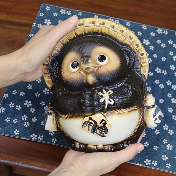 楽天市場】信楽焼 7号お願い狸(オス) たぬき 信楽焼 タヌキ 送料無料