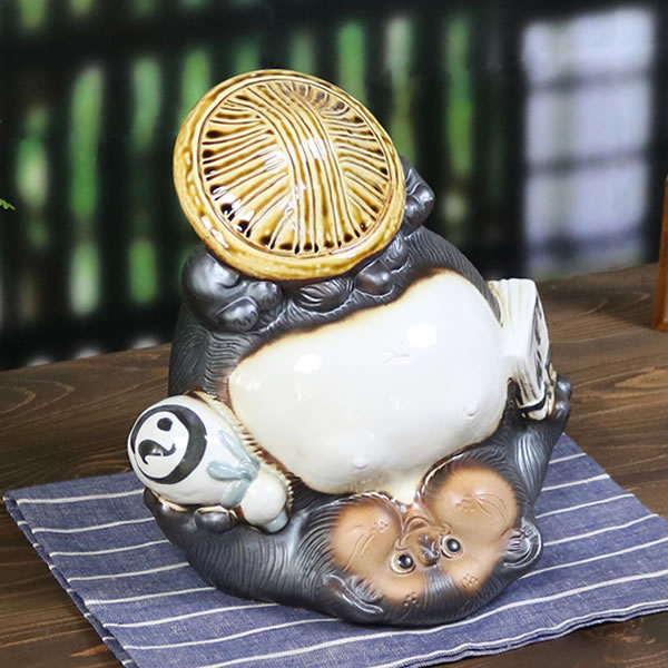 楽天市場】信楽焼 狸 信楽焼たぬき 逆さ狸 縁起物タヌキ 陶器タヌキ