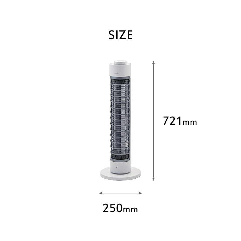 楽天市場】特典付き！ cado(カドー) 【 電気ヒーター SOL001S