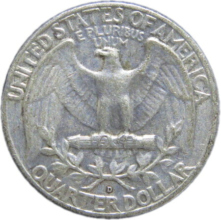 楽天市場】【銀貨】アメリカ ワシントン 1/4ドル(25セント)銀貨 1958年