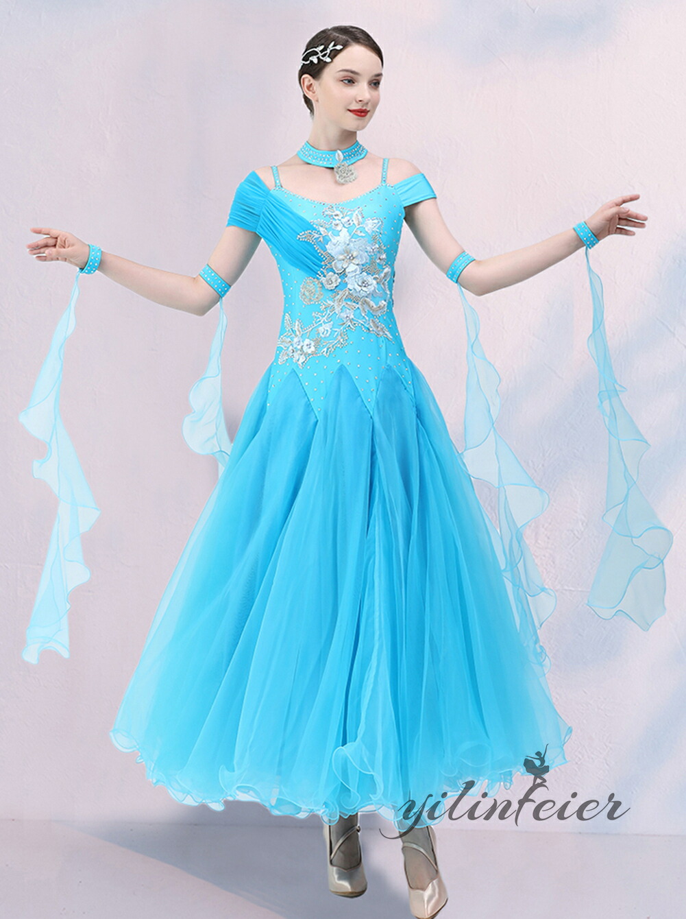 楽天市場】社交ダンス衣装 ドレス ダンスドレス レディース オーダー