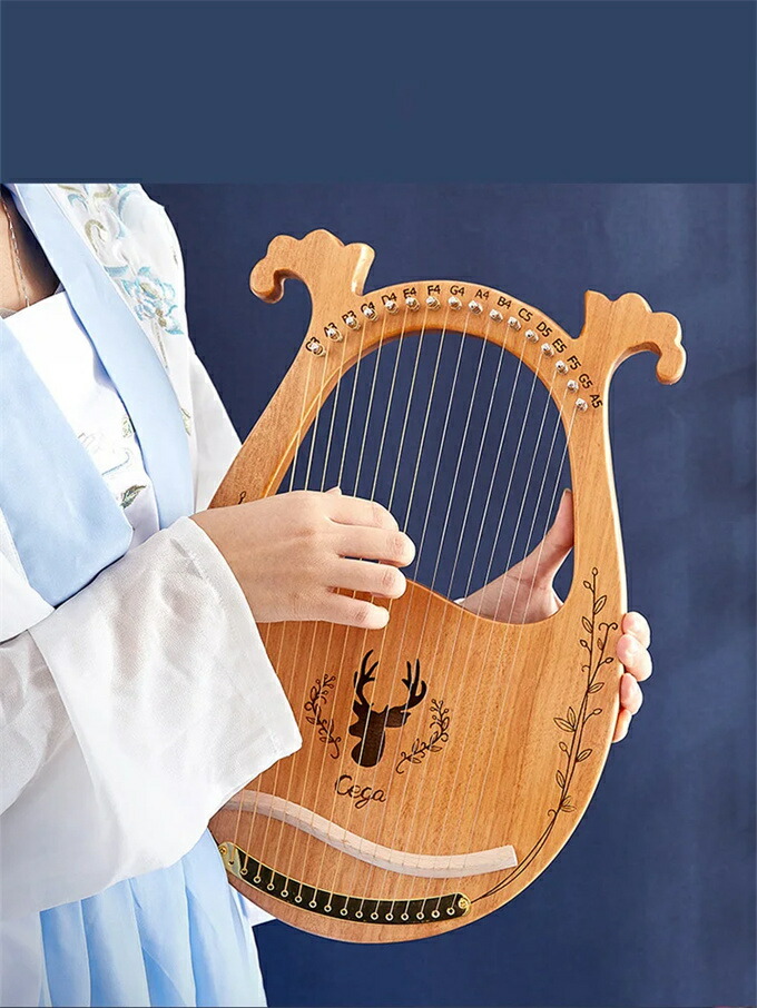 楽天市場】ライアー ハープ 16弦 木製竪琴 初心者 セット ハープ 入門