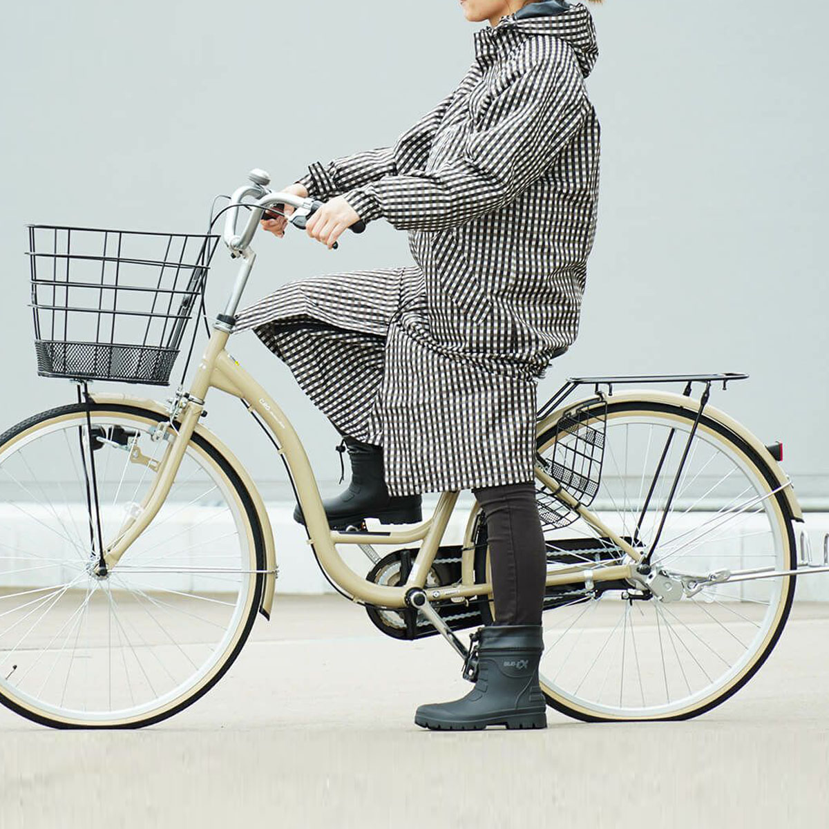 楽天市場】サイクルモード レインコート ギンガムチェック 7440 雨具