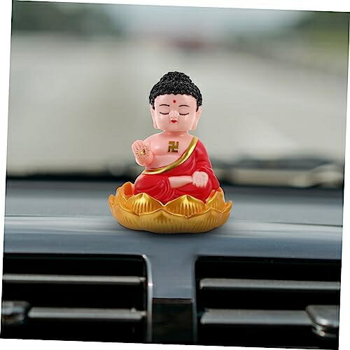 楽天市場】【20%OFFクーポン〜】ソーラーうなずく仏光如来置物 車内