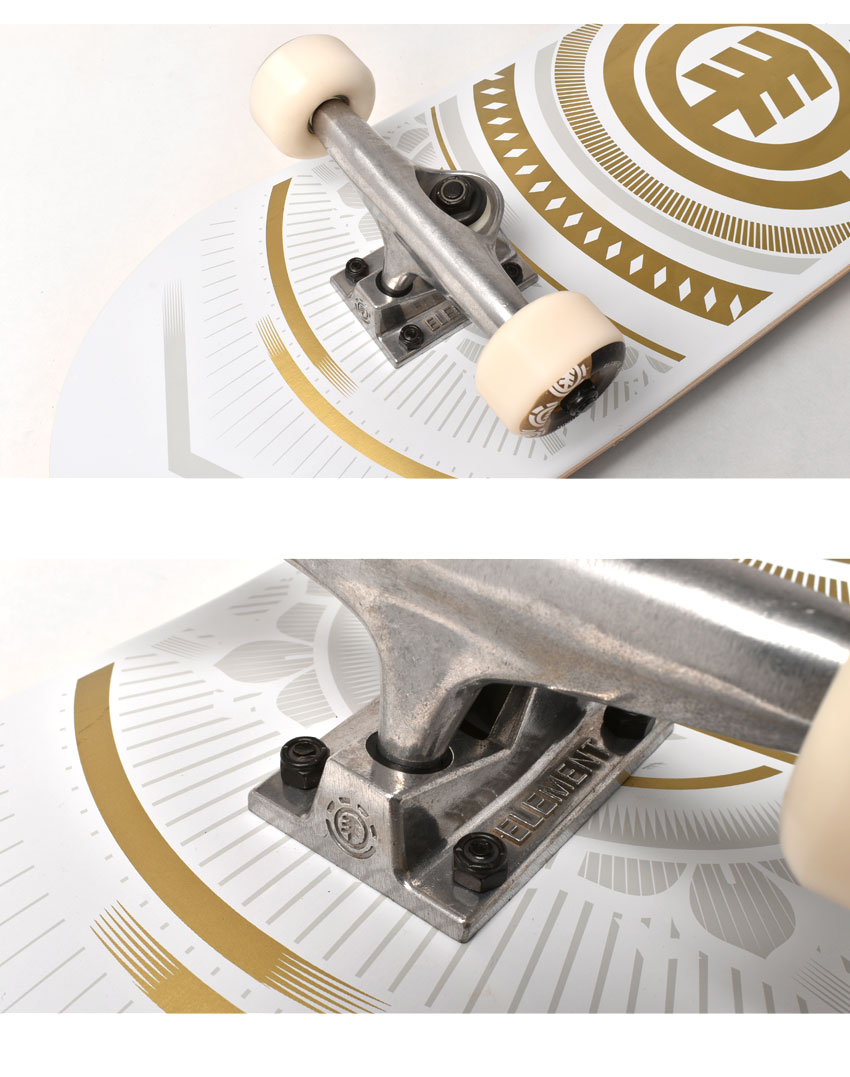 楽天市場】エレメント スケートボード ELEMENT ハッチド ホワイト