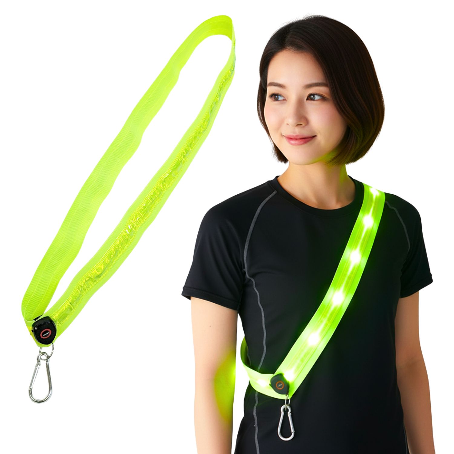 楽天市場】＼複数購入5％オフ／ LED タスキ 反射 光る ランニング