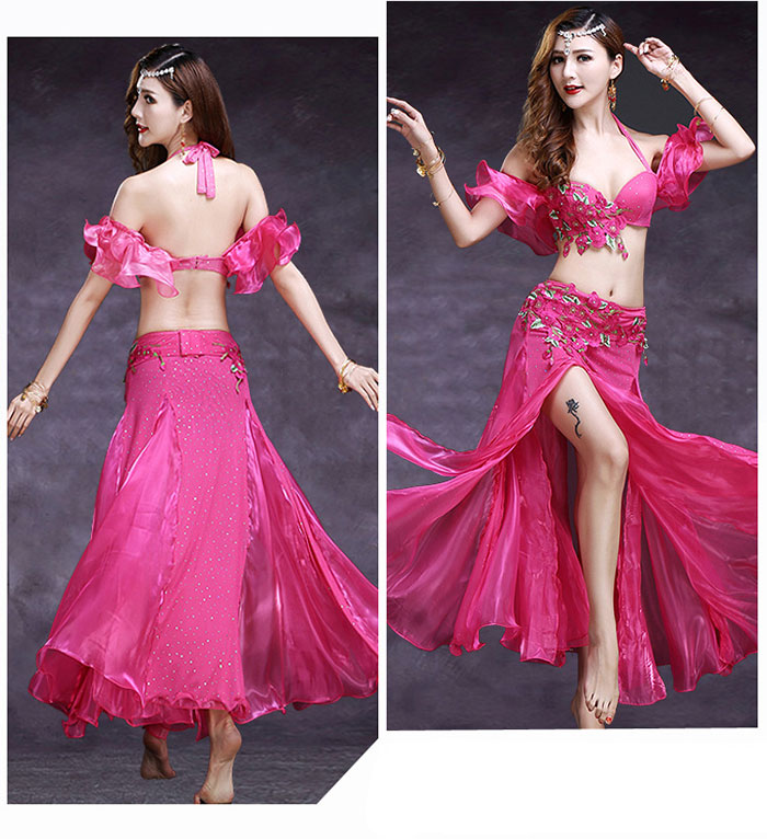 楽天市場】ベリーダンス 衣装 3点セット ブラ/ベルト/スカート