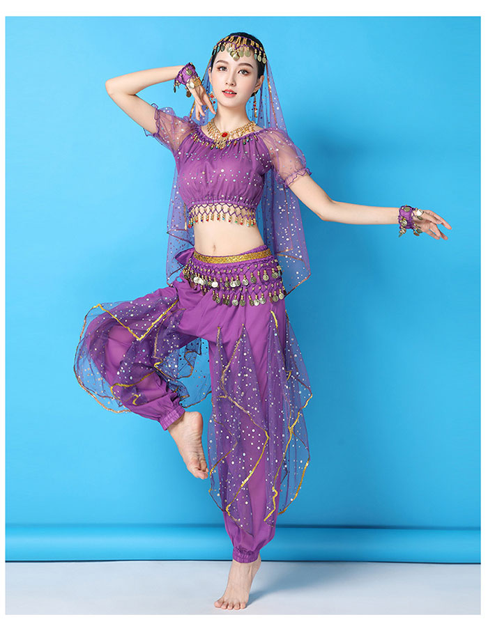 楽天市場】ベリーダンス 衣装 セット ハロウィン コスプレ衣装 半袖