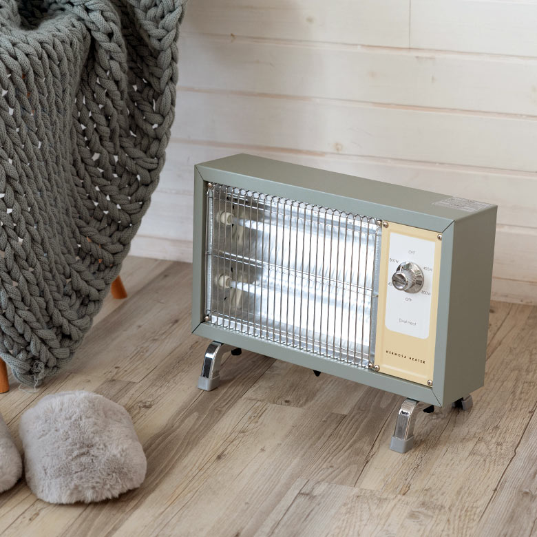 楽天市場】レトロヒーター ヒーター 電気ストーブ スチール 角型