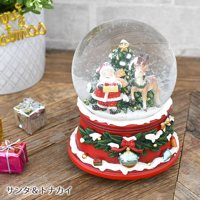 楽天市場】＼楽天1位／ スノードーム オルゴール クリスマス