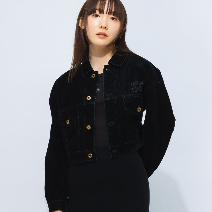 楽天市場】ミュウミュウ ジャケット MIU MIU レディース ウォッシュド