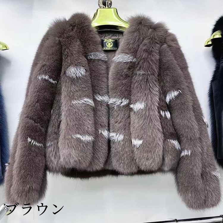 楽天市場】コート ジャケット フォックス リアルファー アウター