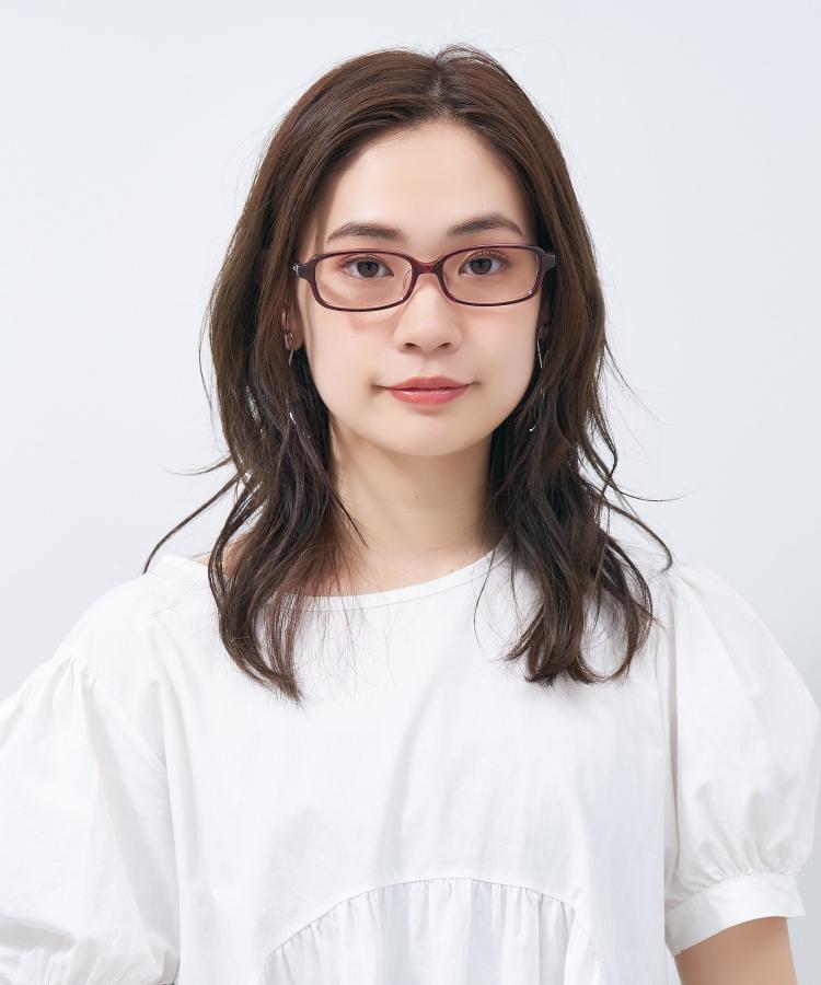 楽天市場】|スクエア型 メガネ(レッド(クリア)) 眼鏡 検眼調整 伊達