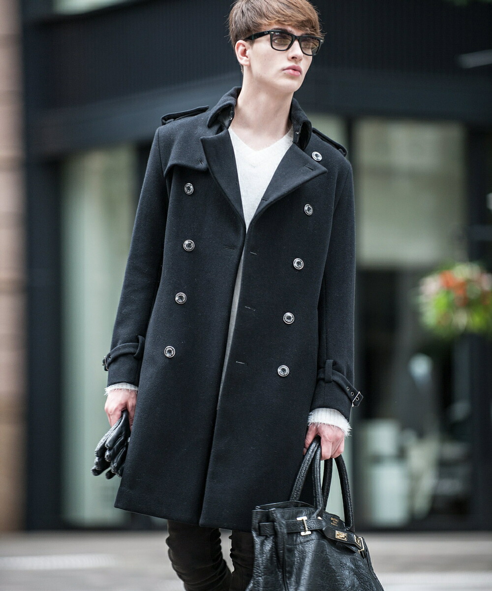 楽天市場】DUOMO(ドゥオ−モ)ウールメルトン トレンチ コート