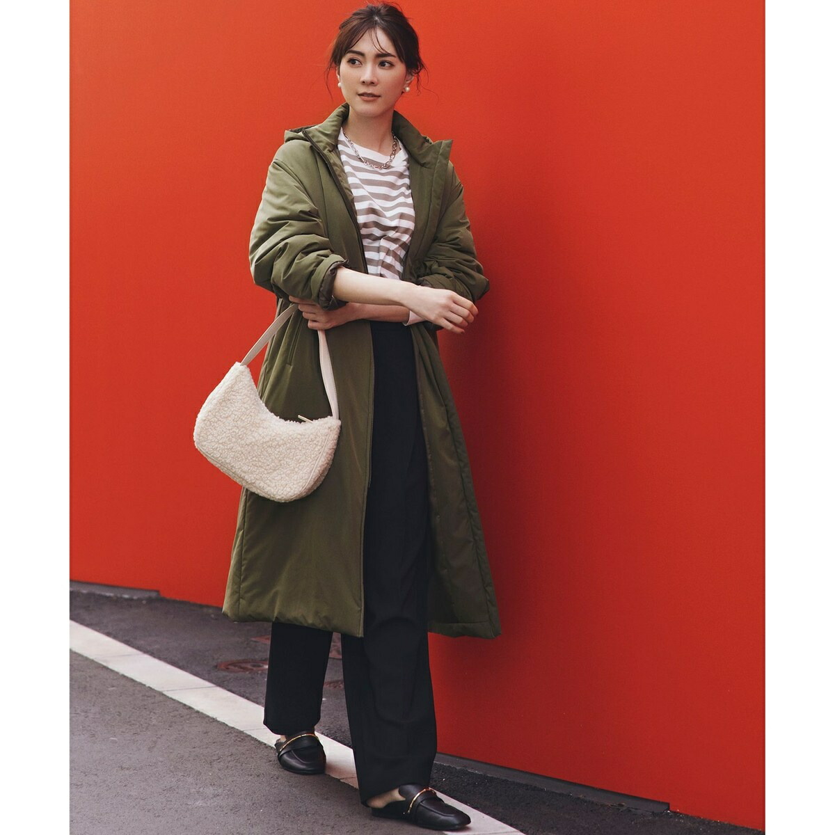 楽天市場】中綿ノンステッチロング アウター／23区（23KU） : 丸井