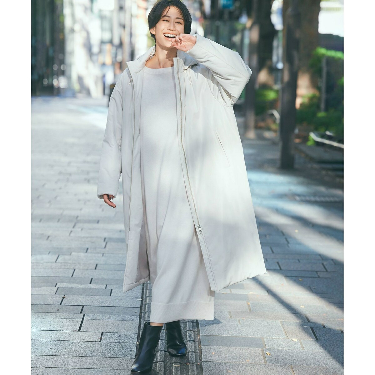 楽天市場】中綿ノンステッチロング アウター／23区（23KU） : 丸井