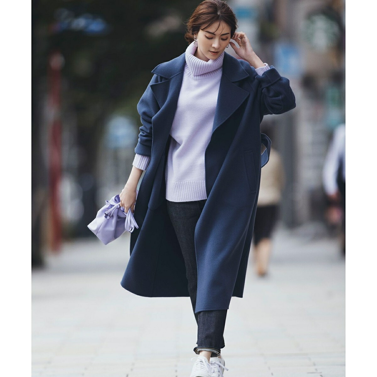 楽天市場】ウールカシミヤブレンドバルキー タートルネック ニット／23