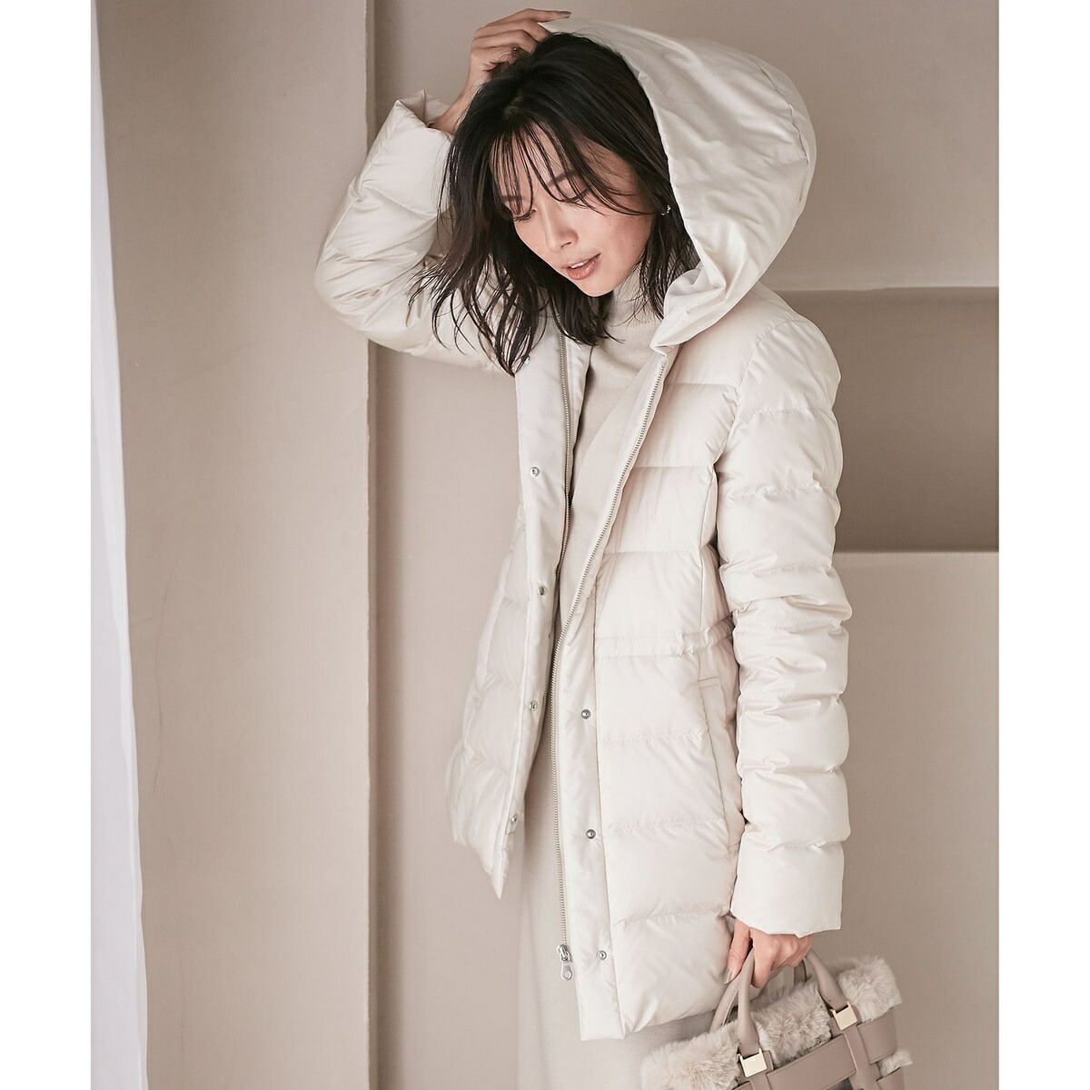 楽天市場】【洗える】シレータフタ ショート ダウンコート／23区（23KU