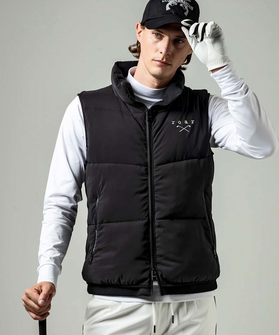 楽天市場】LUXEAKMPLUS×roar ゴルフ ハイネック中綿ベスト／リュクス