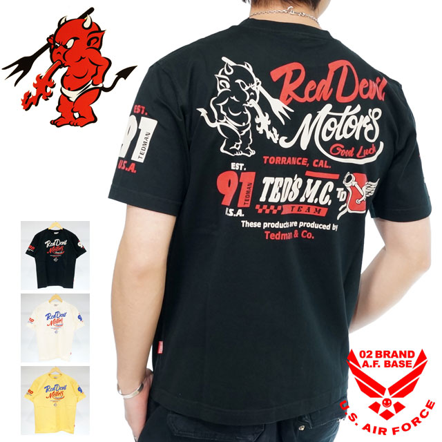 楽天市場】アウトレット!!テッドマン LUCKY DEVIL MOTORS 半袖Tシャツ