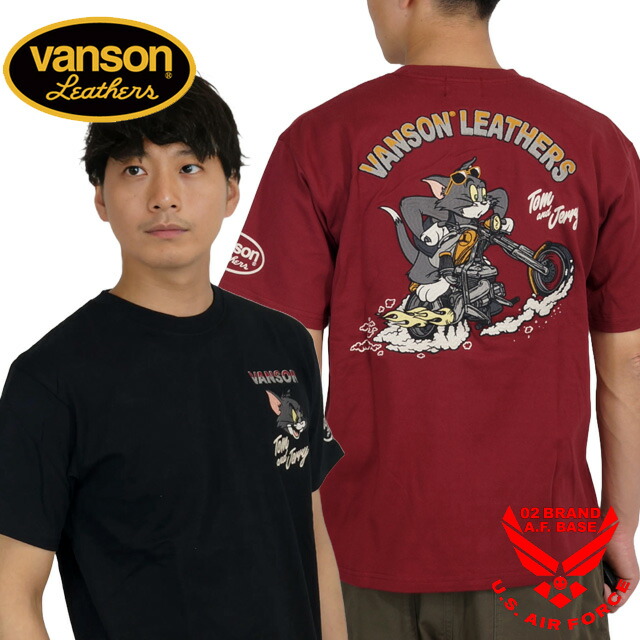 楽天市場】バンソン トムとジェリーコラボ バイカーズトム刺繍 半袖T