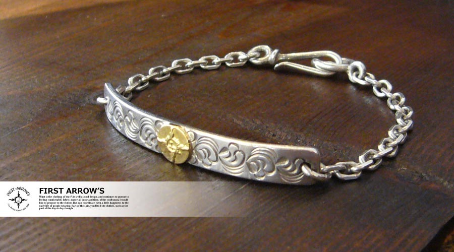 楽天市場】ポイント2倍!!ファーストアローズ K18付 唐草彫り8mm