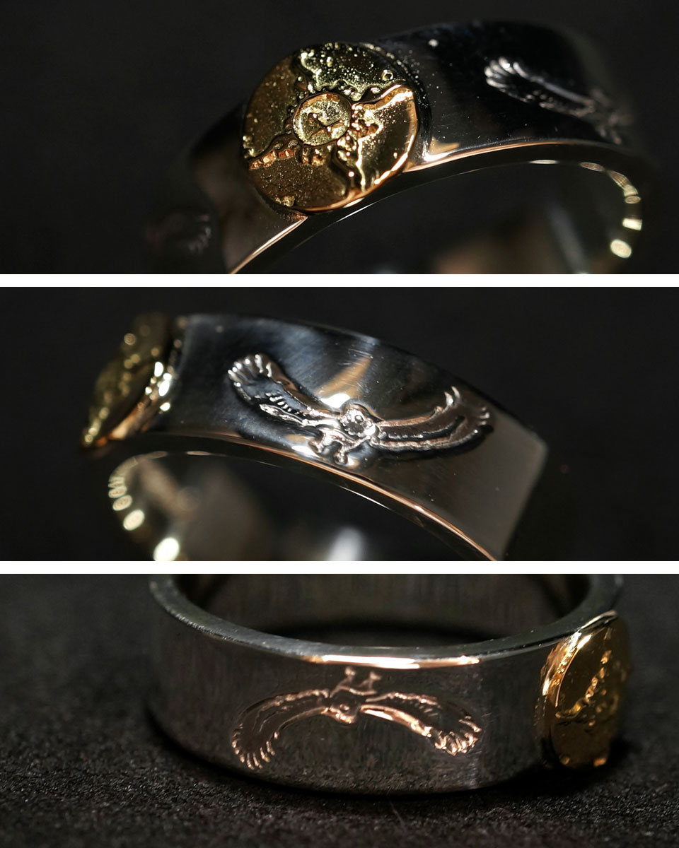 楽天市場】ポイント2倍!!ファーストアローズ K18付き 平打ち8mm EAGLE