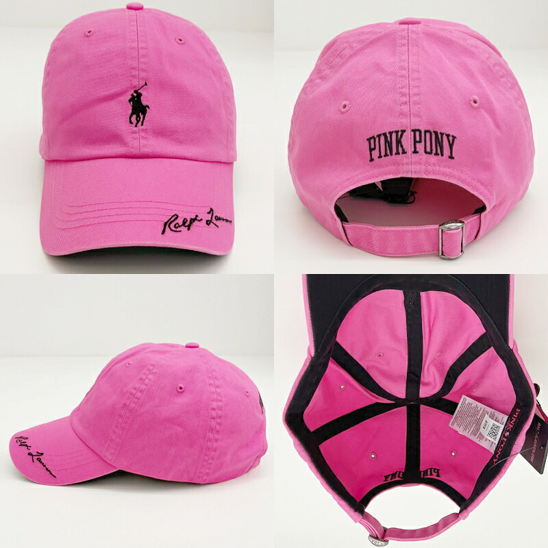楽天市場】POLO RALPH LAUREN PINK PONY TWILL BALL CAP / CHINO CAP