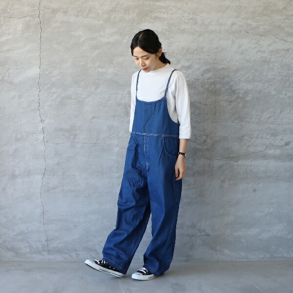 楽天市場】NARU ナル8ozムラデニム ノッポサロペットゆうパック発送