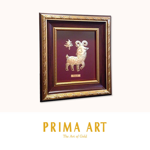 楽天市場】純金アート 羊 Prima Art（プリマアート）ゴールド Prima