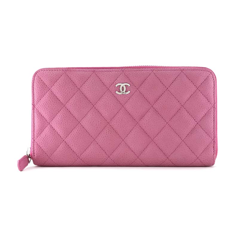 楽天市場】シャネル 長財布 CHANEL ラウンドファスナー マトラッセ