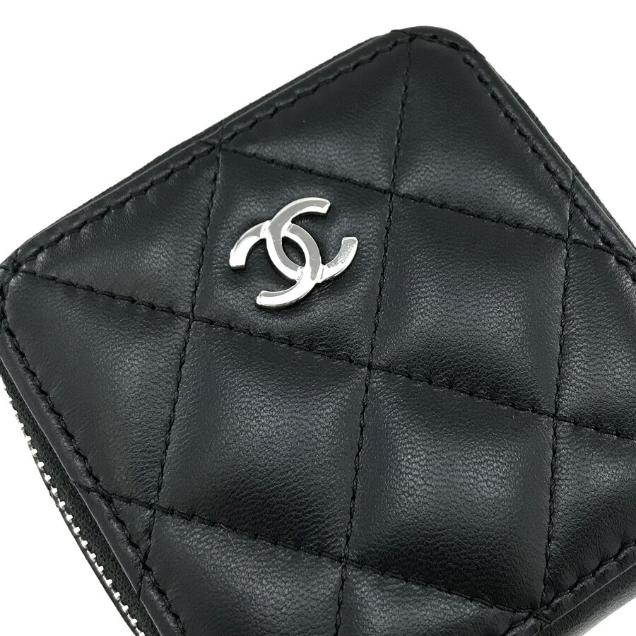 楽天市場】シャネル ポーチ CHANEL ラウンドファスナー マトラッセ