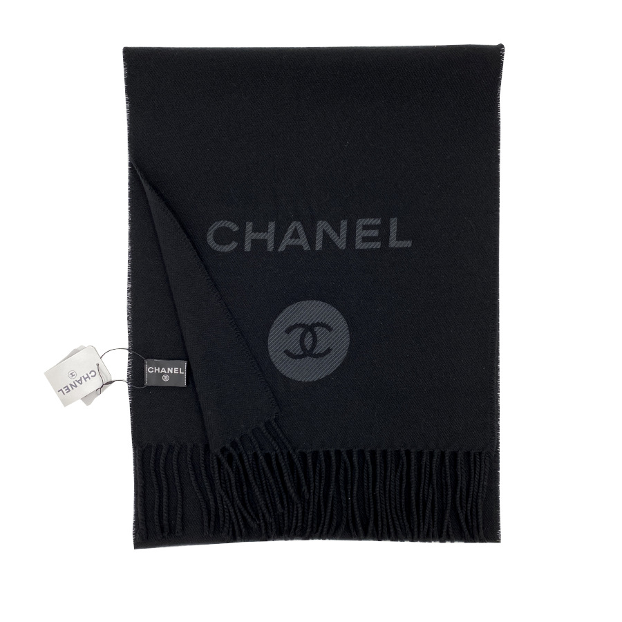 楽天市場】【新品】CHANEL シャネル マフラー カシミヤマフラー ロゴ