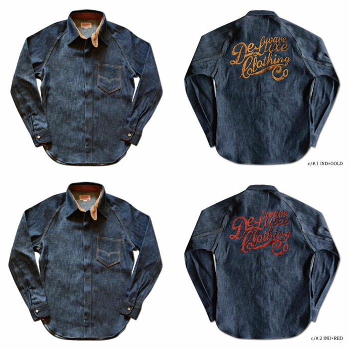 楽天市場】7647-EMBデニムシャツ-DELUXEWARE-デラックスウエアデニム