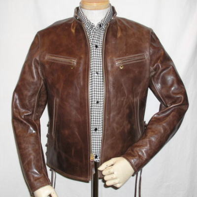 楽天市場】SRJ-02-ブラウン-馬革ライダースJKT-SRJ02-FLATHEAD