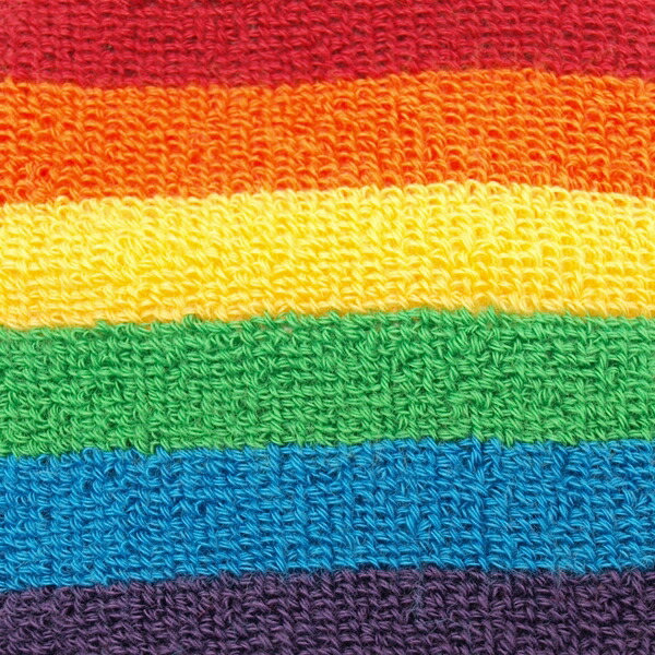 楽天市場】リストバンド おしゃれ レインボー カラー 柔らかい パイル