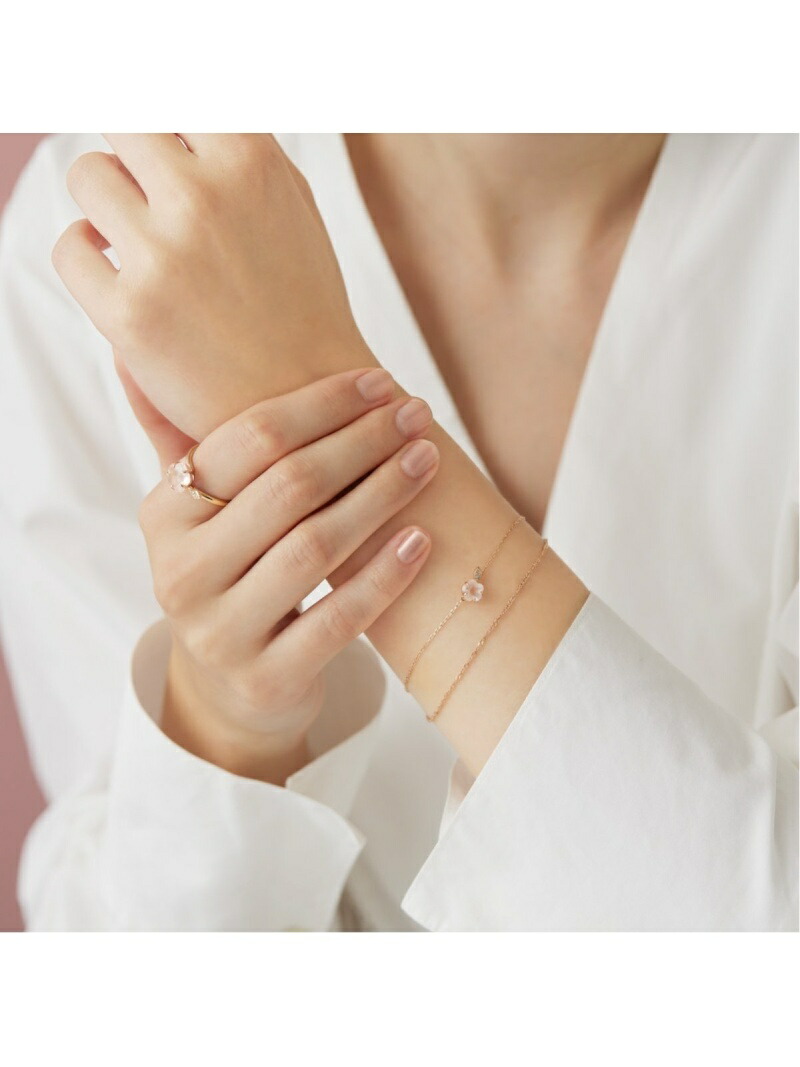 楽天市場】【サクラコレクション】K10ピンクゴールド ブレスレット 4