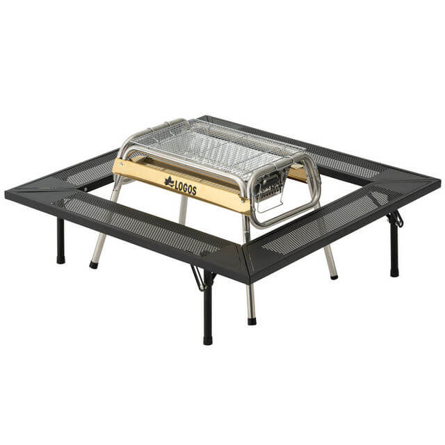 楽天市場】LOGOS/ロゴス アイアン囲炉裏テーブル キャンプの焚き火を