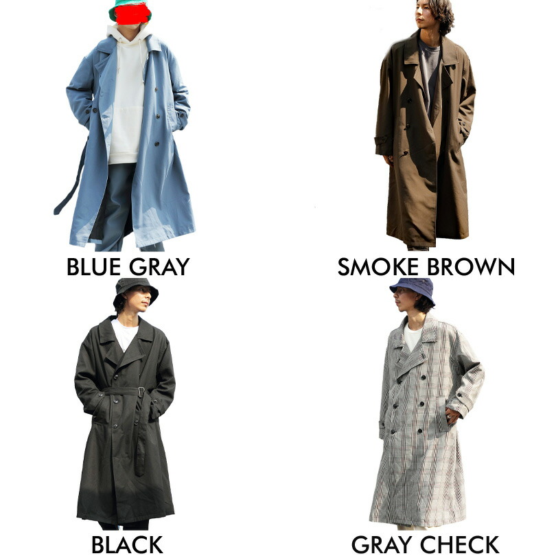 楽天市場】トレンチコート メンズ コート アウター【 送料無料 】全4色