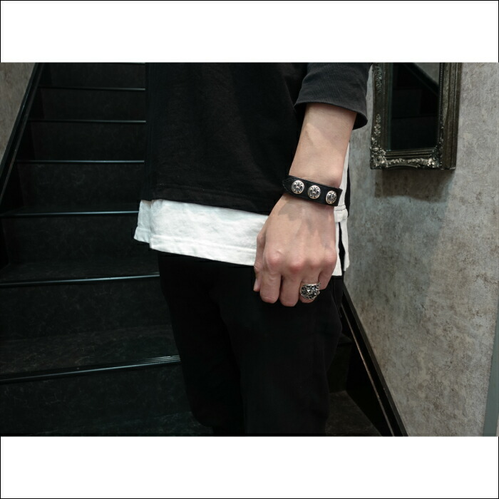 楽天市場】メンズ レザーブレスレット アクセサリー モード ユリ