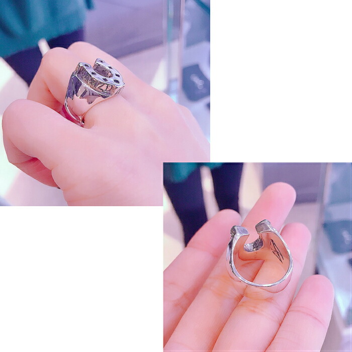 楽天市場】メンズ シルバーアクセサリー ホースシュー 馬蹄 リング