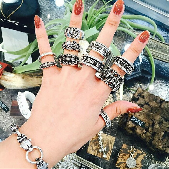 楽天市場】【CHROME HEARTS クロムハーツ】FLORAL CROSS RING