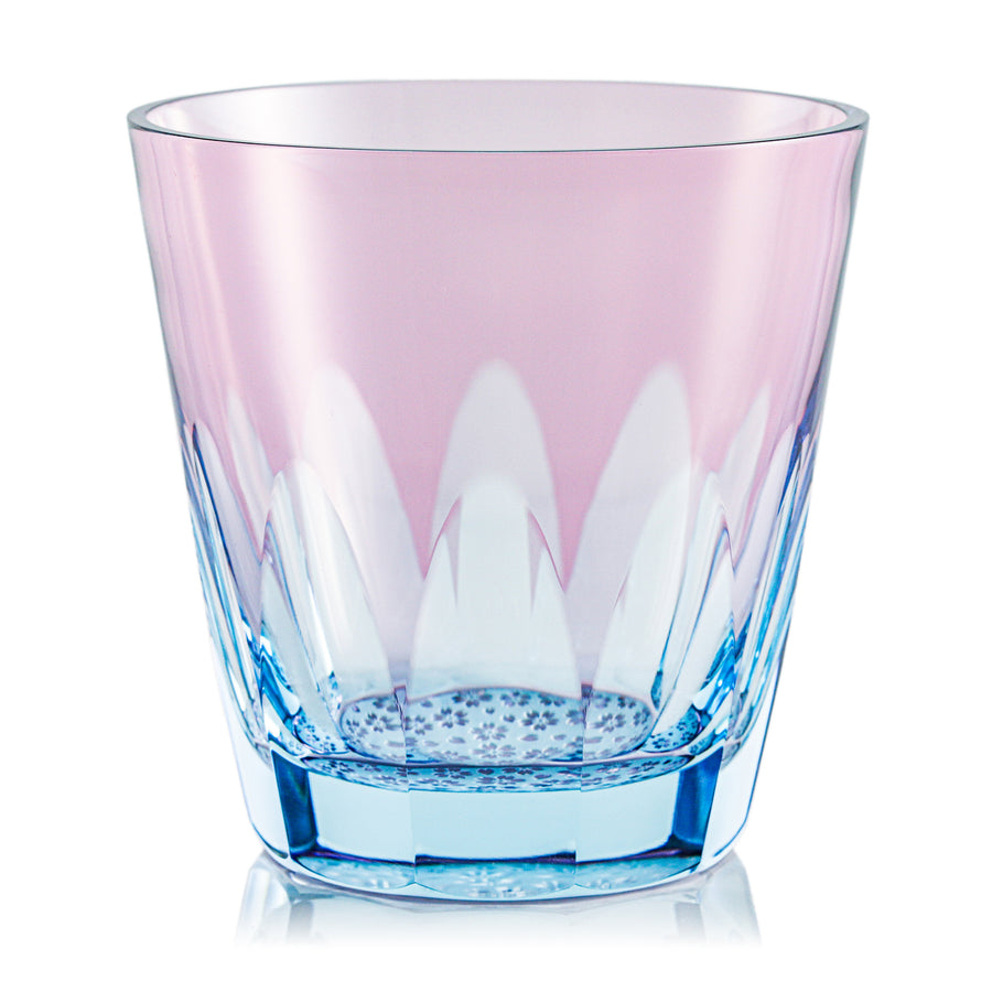 ガラス専門店｜ 江戸切子｜椎名切子 ｜砂切子 サクラサク 大サイズ