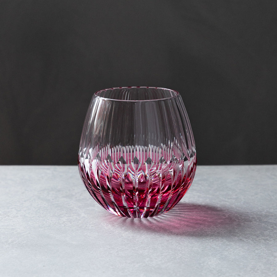 江戸切子グラス 光菊 丸オールド 金赤 – TSUCHI-YA │ ガラスの器と工芸