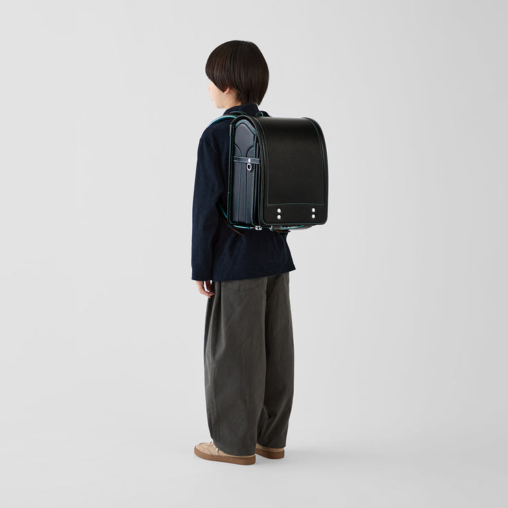 No.38 オリジナルモデル 牛革 黒×水色 – 土屋鞄のランドセル