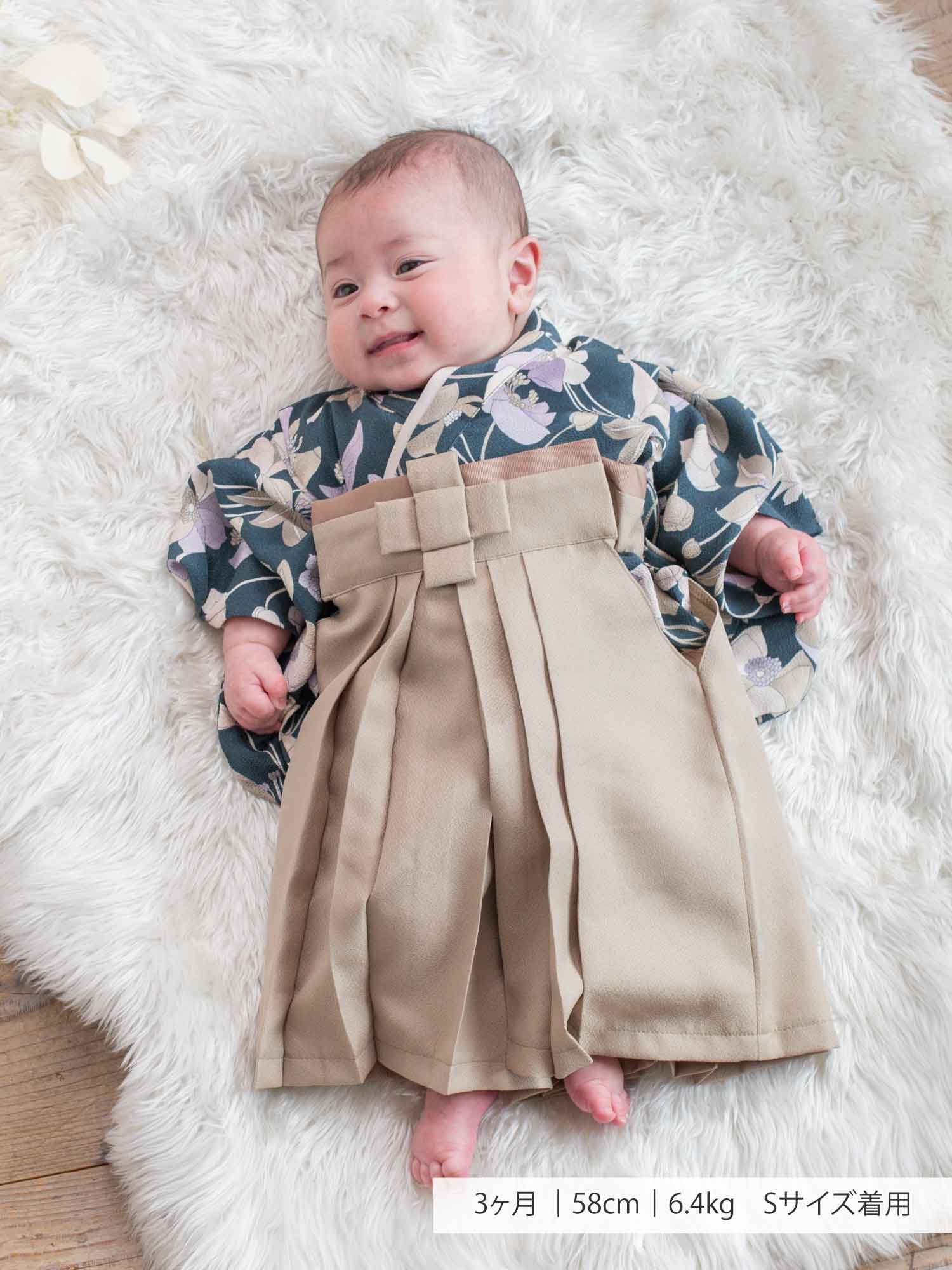 ささゆり袴 男の子 ベビー袴 お食い初めや初節句の衣装に – tsukihana